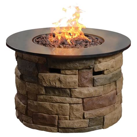  Increases heat range by up to 70. . Fire pit stones at lowes